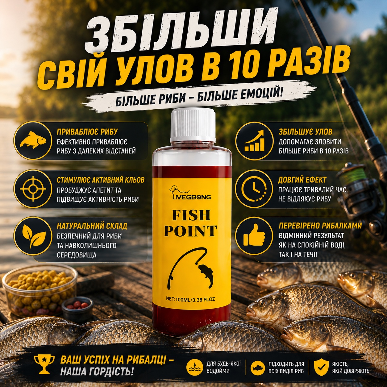 Переваги Fish Point